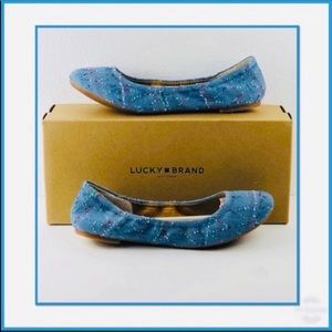 NIB LUCKY BRAND DENIM FLATS